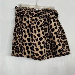 Zara Animal Print Skort